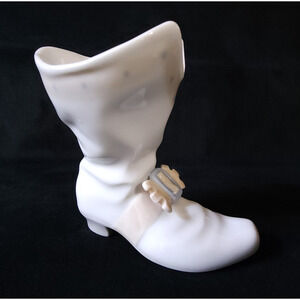 Vintage Lladro Nao Musketeer Buckle Boot 4" Porcelain 1960s Spain Gloss Finish